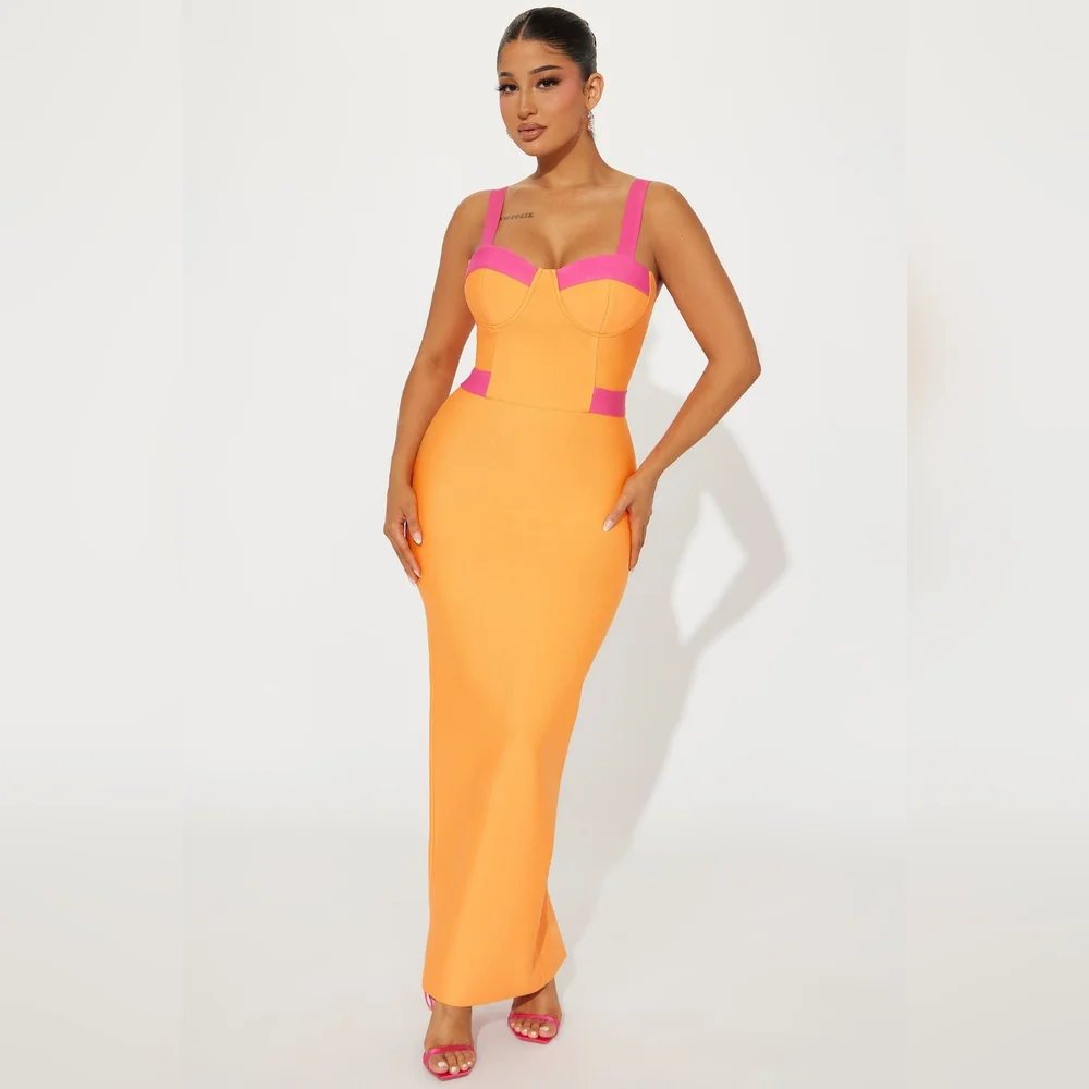 Fashion nova color block dress - Picture 2 of 8